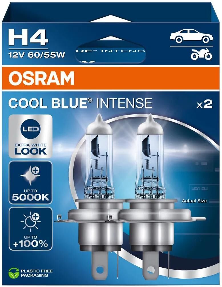 Lámpara Osram H4 60 55 W Set Cool Blue Intense