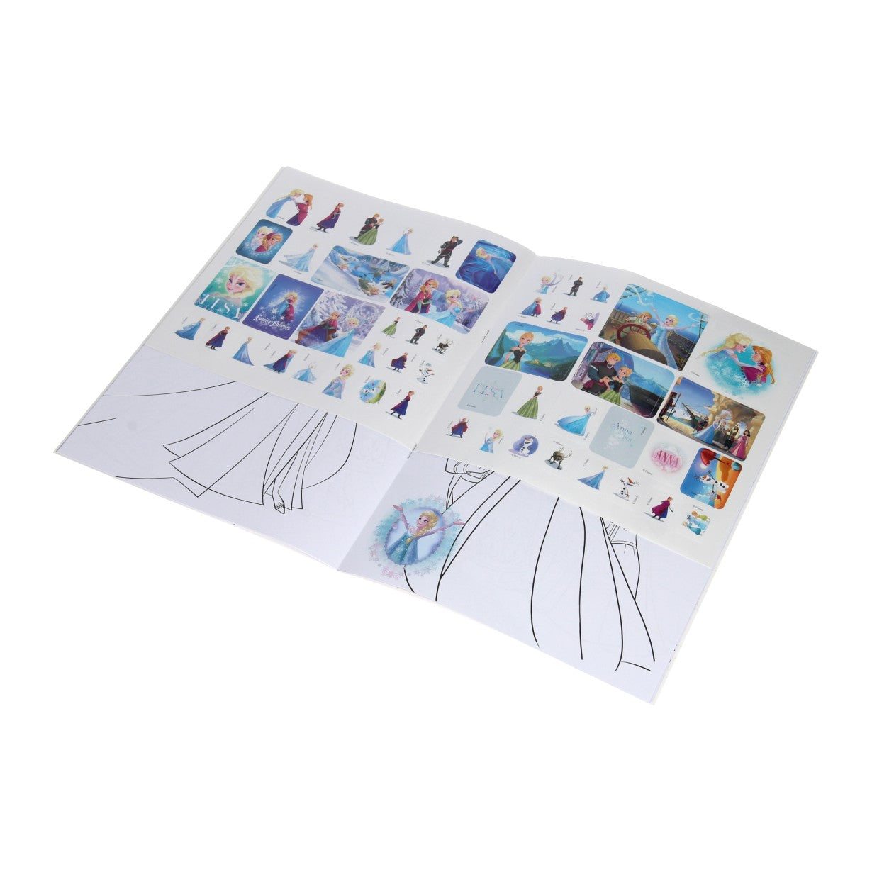 Libri speciali Nederland BV Frozen Colorbook con adesivi