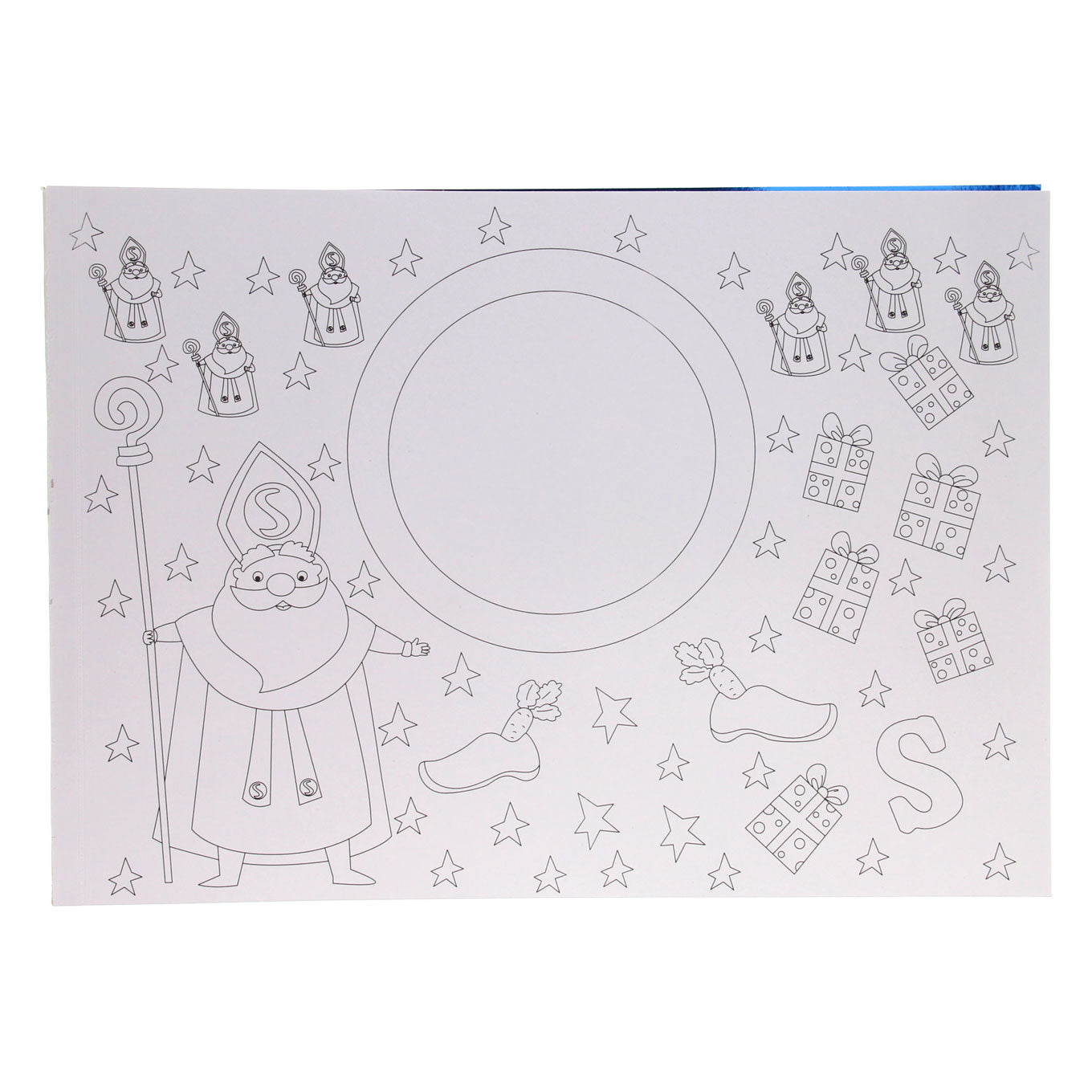 PLATEMATS COLORBOOK SINTERKLAAS, 12ST.