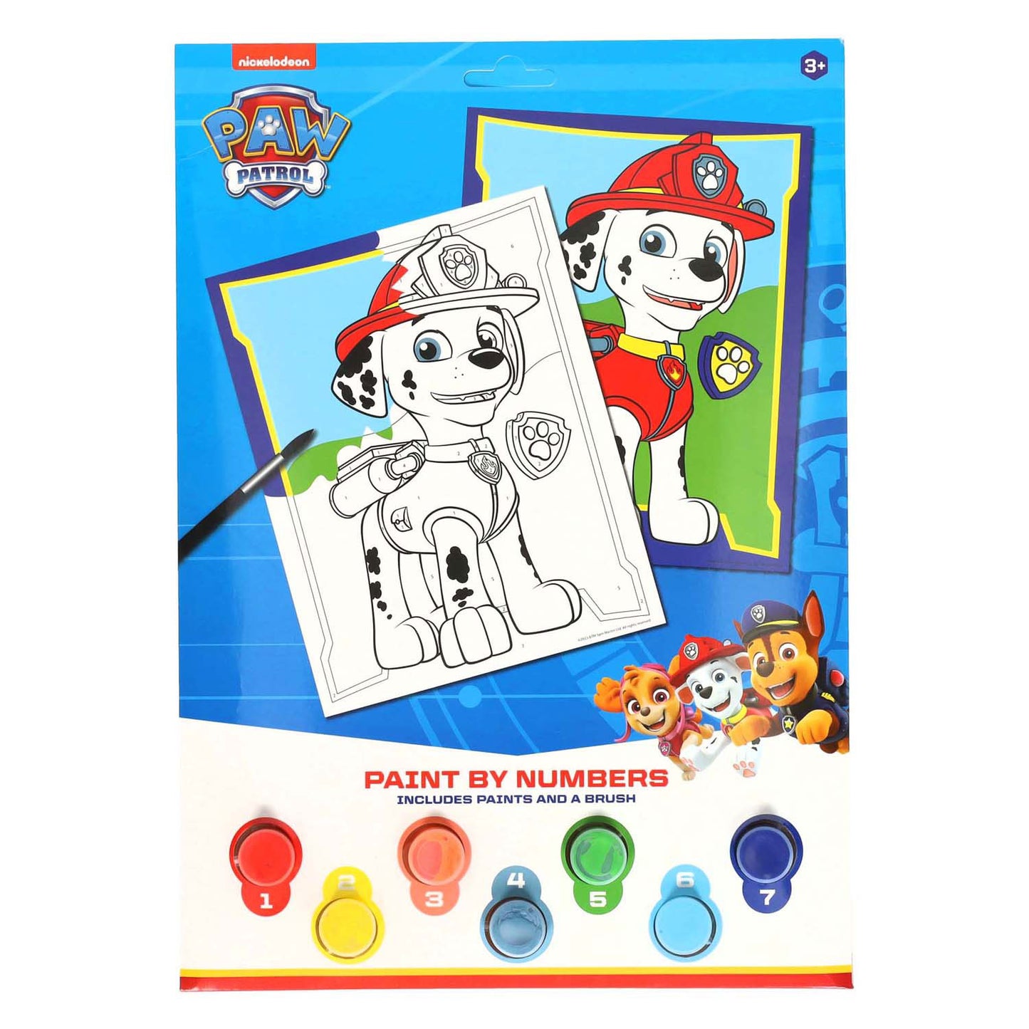 Gana Holanda color por número patrulla canina