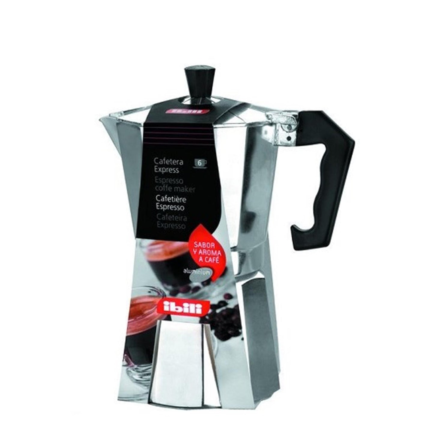 Cafetera espresso Ibili percoladora 9 tazas aluminio