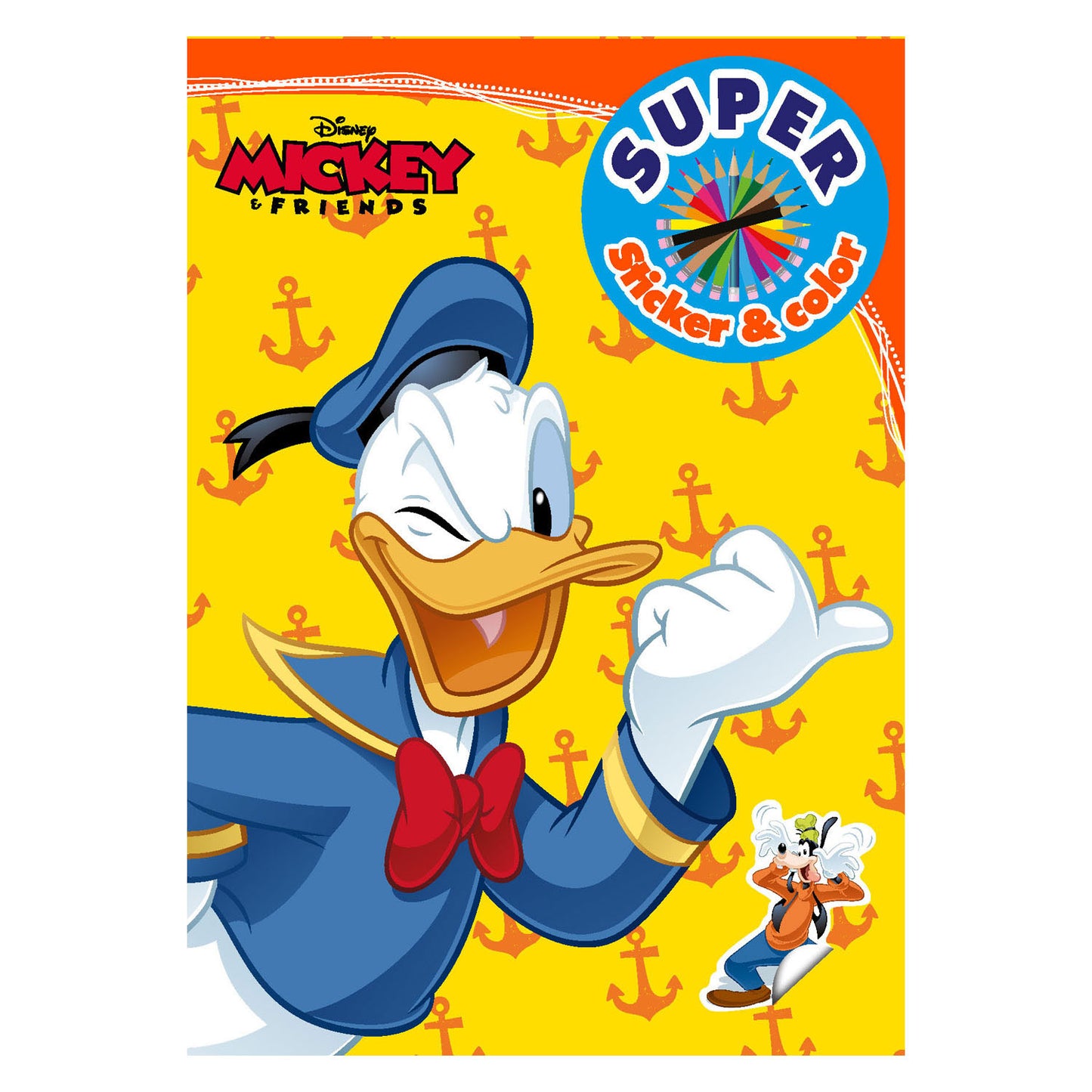 Libro speciali Nederland BV Mickey Friends Super Sticker Color Color Book