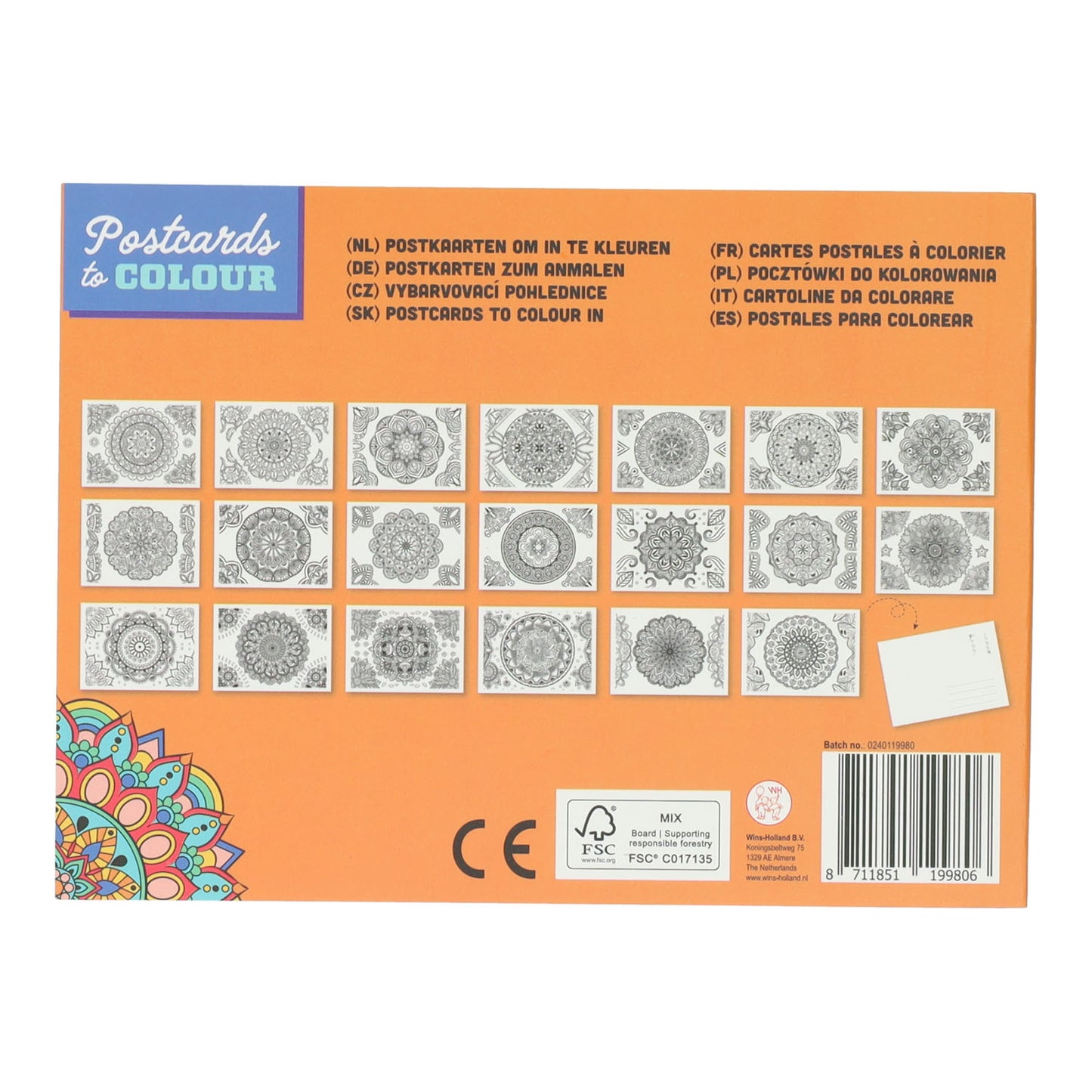 Gana colores de postales de holandas, 20st