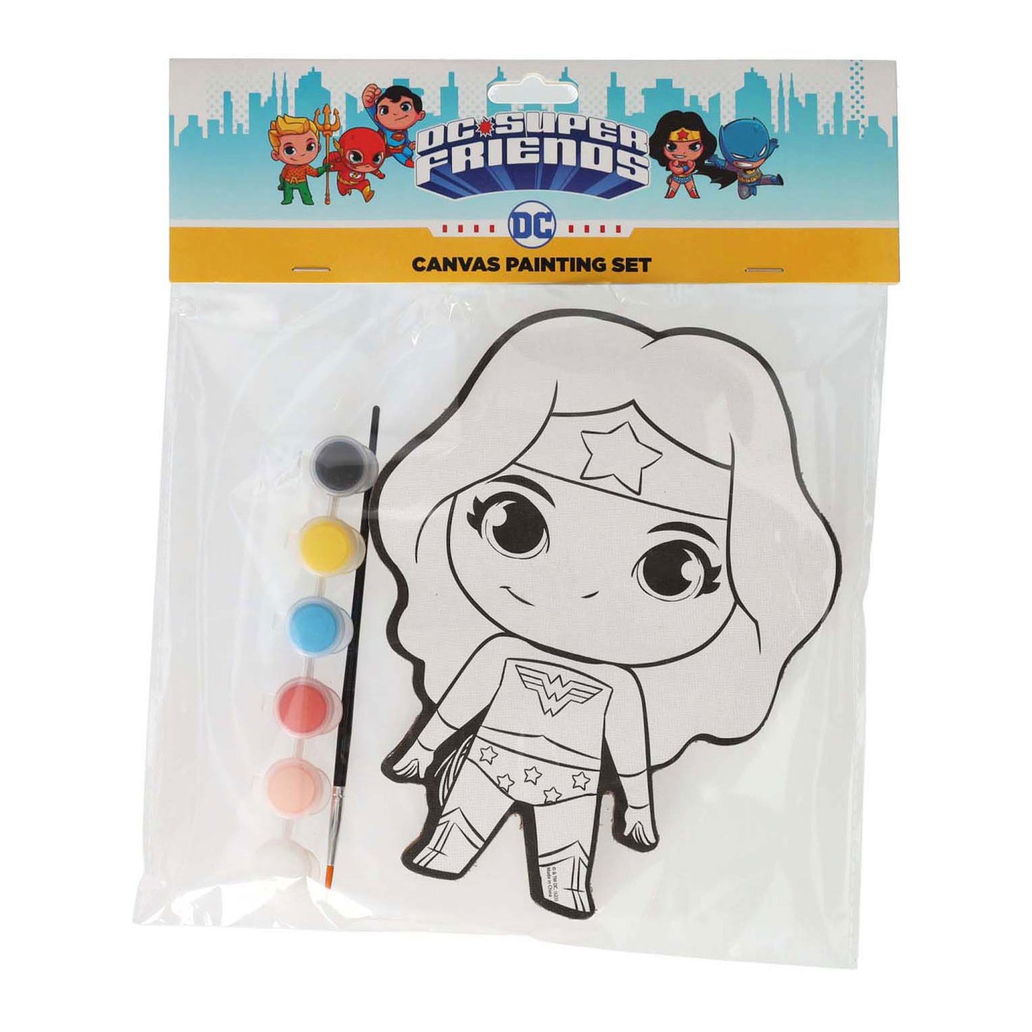 Dipinto su tela Wins Holland DC Comics - Wonder Woman - incluso pennello e 6 colori di pittura