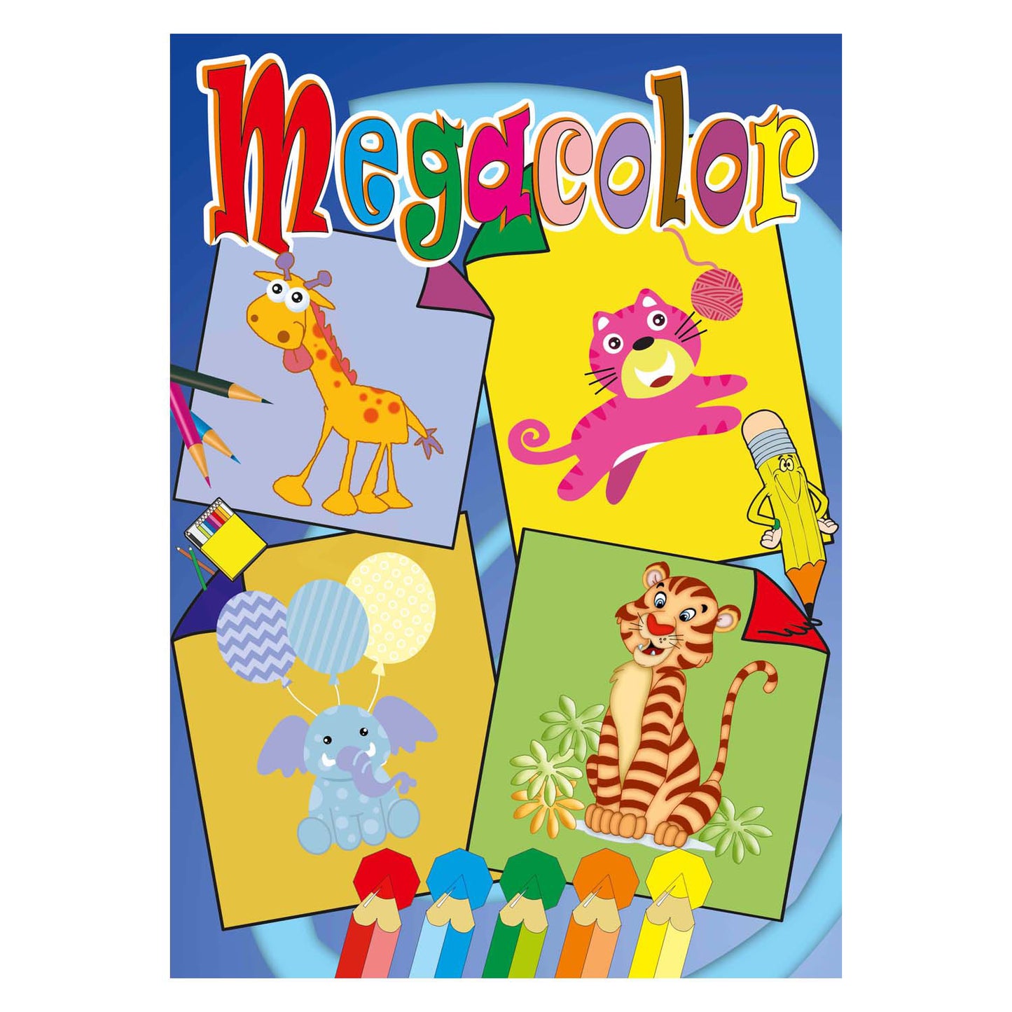 Prenota speciali Netherlands bv megacolor libro da colorare animali