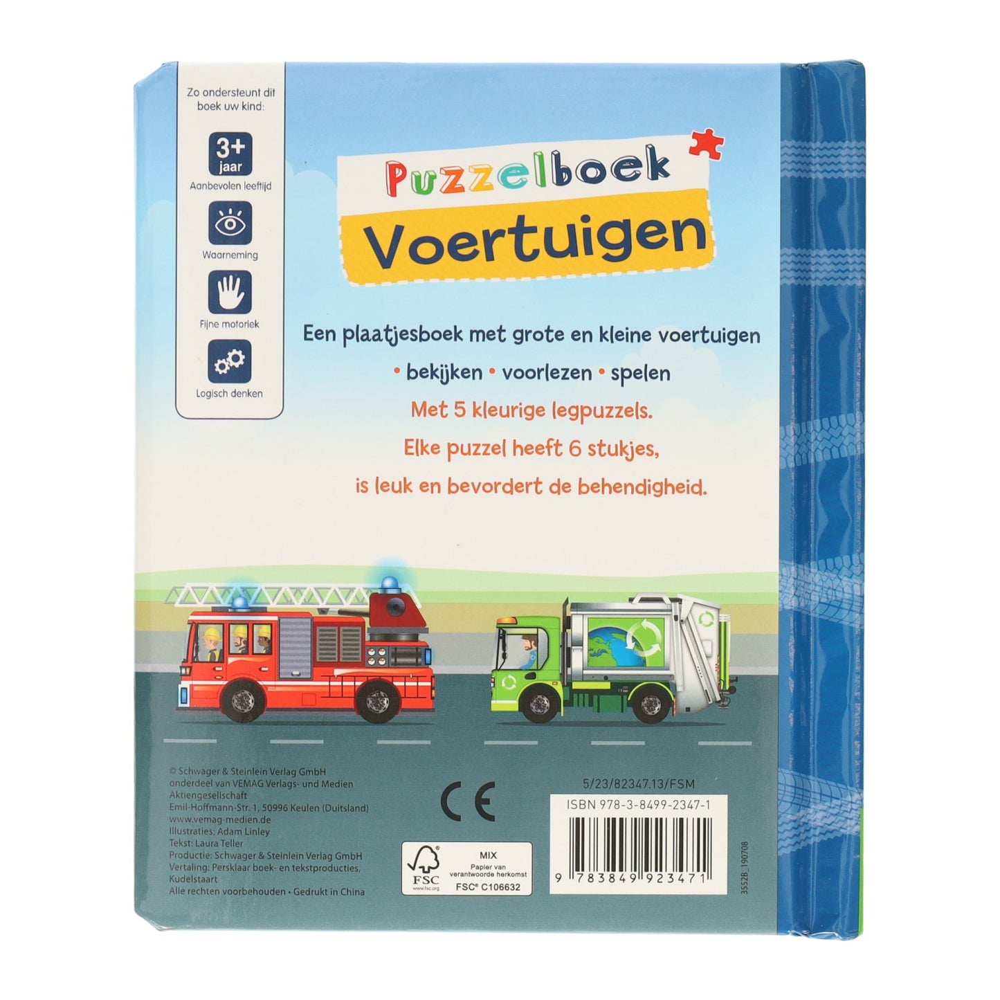 Vince il libro puzzle Holland veicoli - 5 puzzle