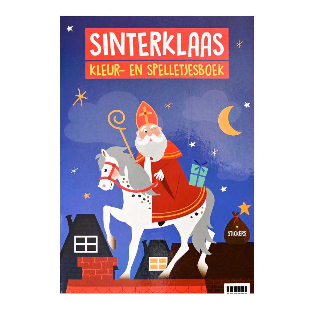 Wins Holland libro para colorear y juegos A4 Sinterklaas