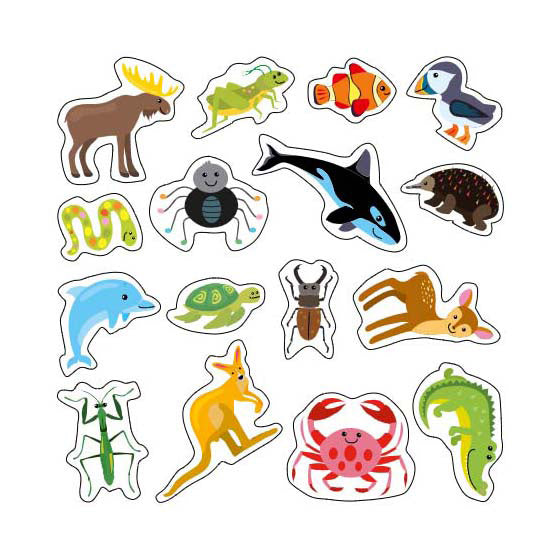 Wins holland wilde dieren sticker fun - 200 afneembare stickers