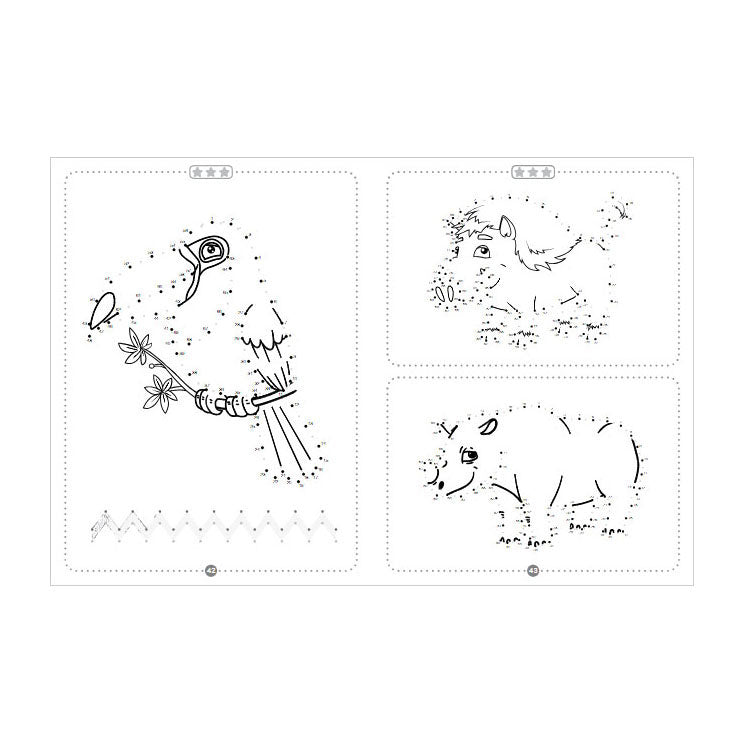 Rebo editores animales - cuaderno de dibujo punto a punto