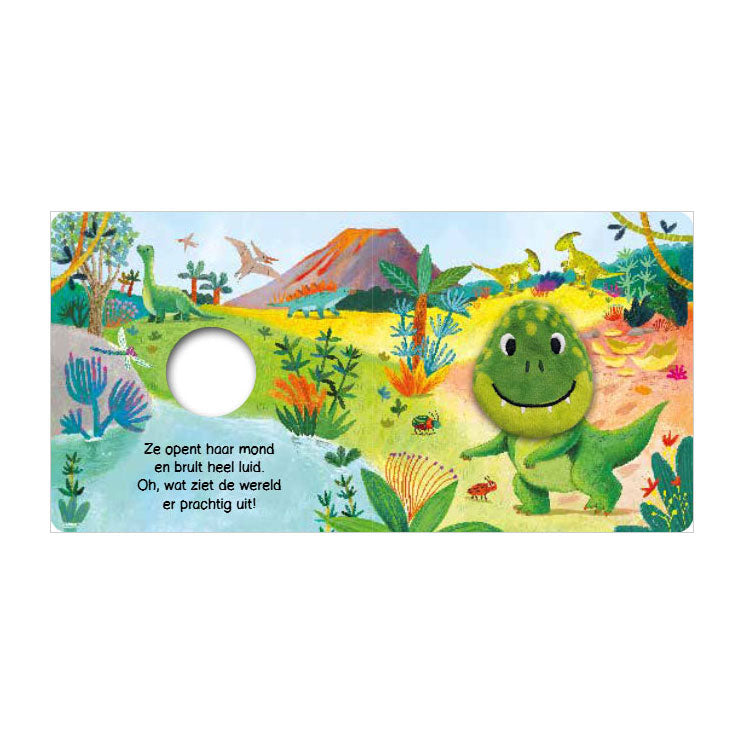 Piccolo dinosauro - libro delle marionette da dito della casa editrice Rebo