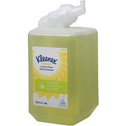 Kleenex jabón de manos de plástico fresco de lujo 1l verde pack 6 unidades