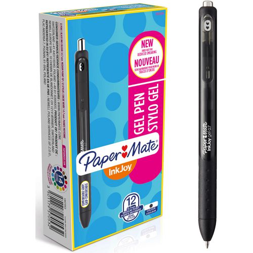 Bolígrafo de gel papermate inkjoy negro 0,7mm
