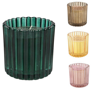 Vela perfumada en vaso 7,5 x 7,5 cm 4 surtido | 24 piezas