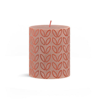 Bolsius Bolsius Silhouette Stub Candle Misty Pink con impresión 8x6.8 cm