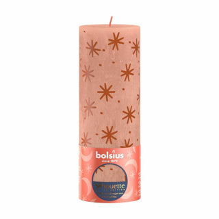 Bolsius Stub Candle Rustic 19 x 6,8 cm Creamy Caramel con stampa