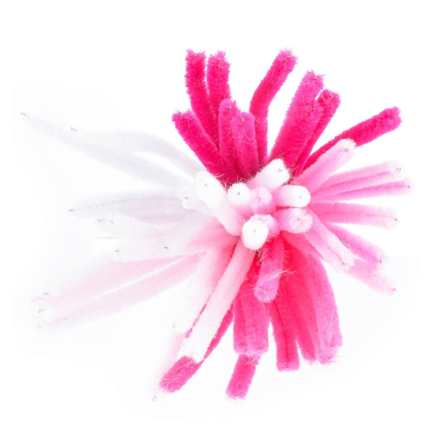 Vaessen creative • hilos de chenilla 6mm 50 uds. 30cm rosa