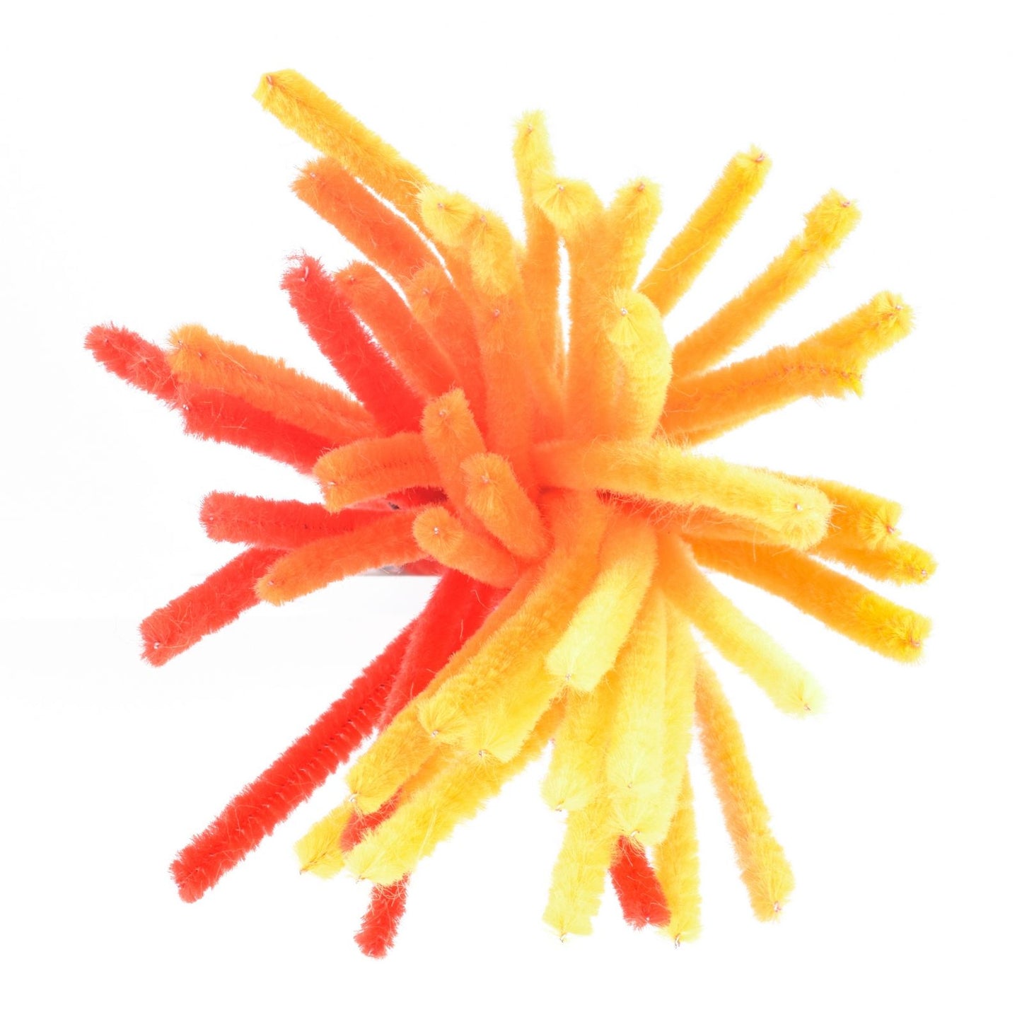 Vaessen creative • hilos de chenilla 6mm 50 uds. 30cm naranja