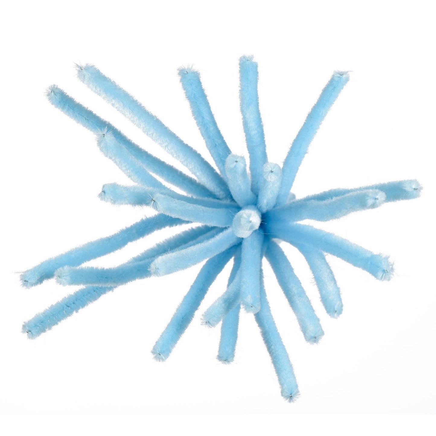 Vaessen creative • hilos de chenilla 6mm 25 uds. 30cm azul claro