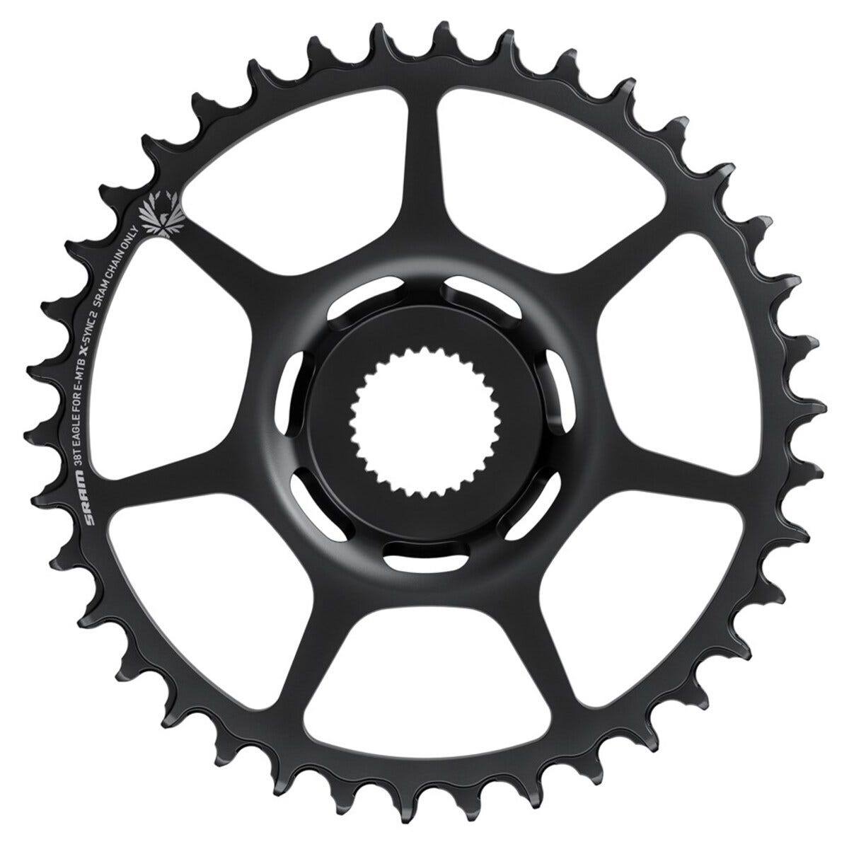 Sram Chain Ring F.Bosch 38T. Black in acciaio