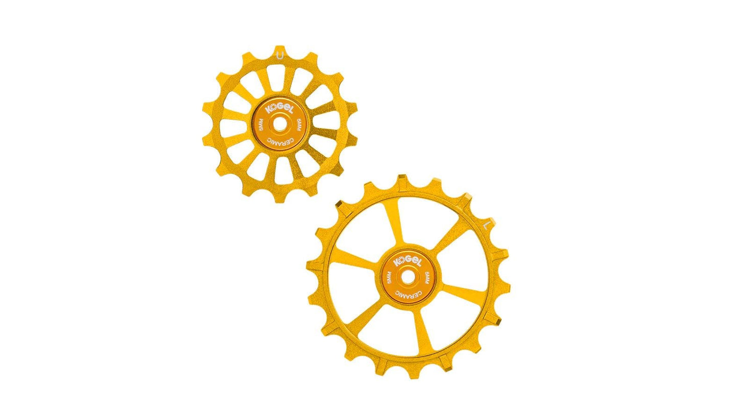 Ruote deragliatore a sfera Sram Cross 14 18t trasmissione oro
