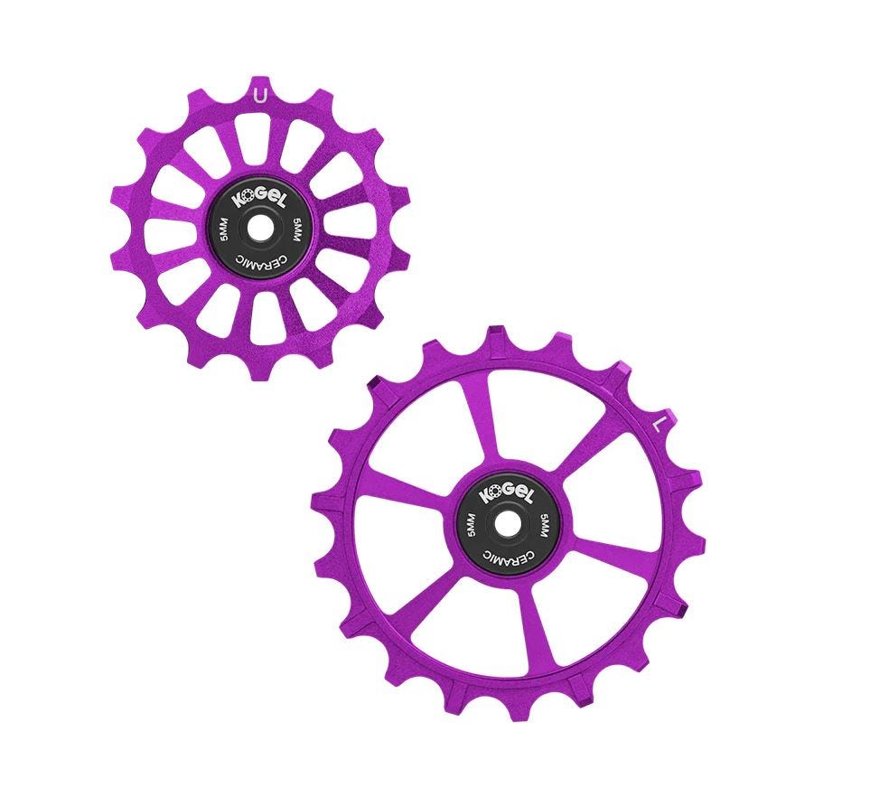 Ruedas desviador bolas sram cross 14 18t transmision violeta