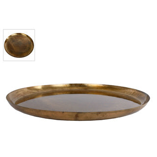 No brand base luca metallo oro antico 48x48x3cm | 2 pezzi