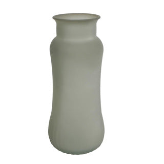 Vase Redondo Green y Matt Green Glass