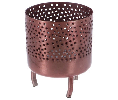 Regali Amsterdam Gifts Amsterdam Metal Tealight Holder Luca 10x8 cm Copper