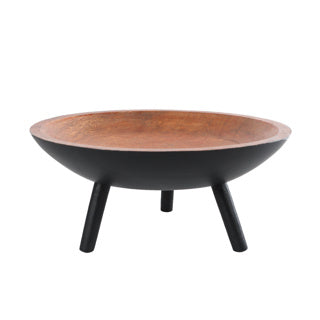 Piatto da servizio sieb m gambe mango nero naturale