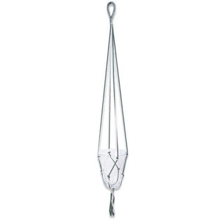 In the Mood Collection Soporte de semáñidas de flores Macrame blanco verde oscuro 110 cm