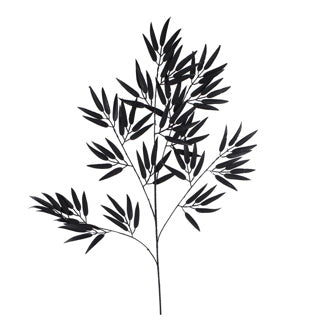 Magazine artificiale Varie MAGGIO DI BAMBOO MATE NERO 98 cm