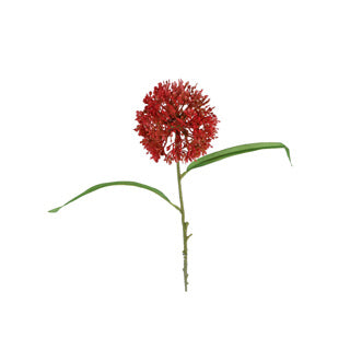 Fiore artificiale allium ball arancione pe 55 cm | 2 pezzi