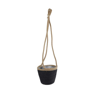 Cesto di appendi boho s nero