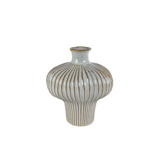 Garrero Jodie S White Brown Earthw 25.5x23.5x29cm