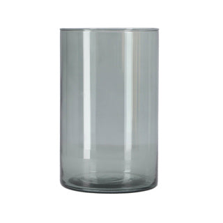 VASE IMP LEVI Cilindro grigio scuro Transp. H21 D14