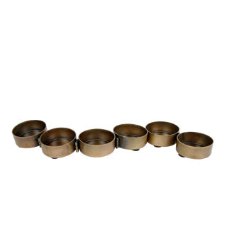 Tallador de mortero 7x Metal de oro antiguo 33 cm
