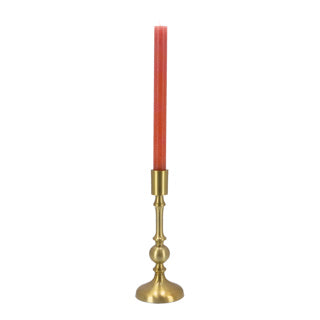 Candlestick Alluminium Gold 9x9x23.5cm