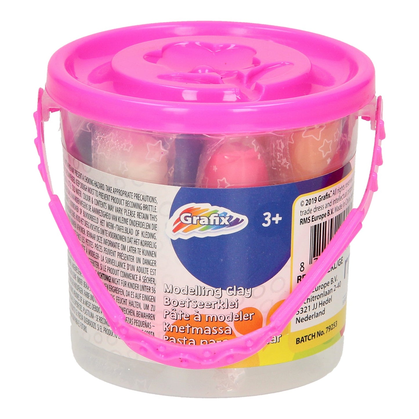 Secchiello per gruppo creativo con argilla colorata, 12 pz.