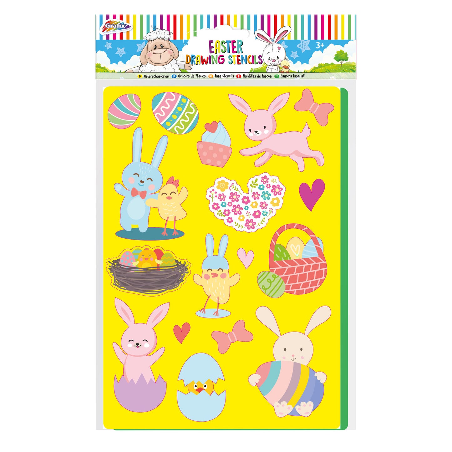 Plantillas de dibujo de grupo de artesanía creativa Pascua
