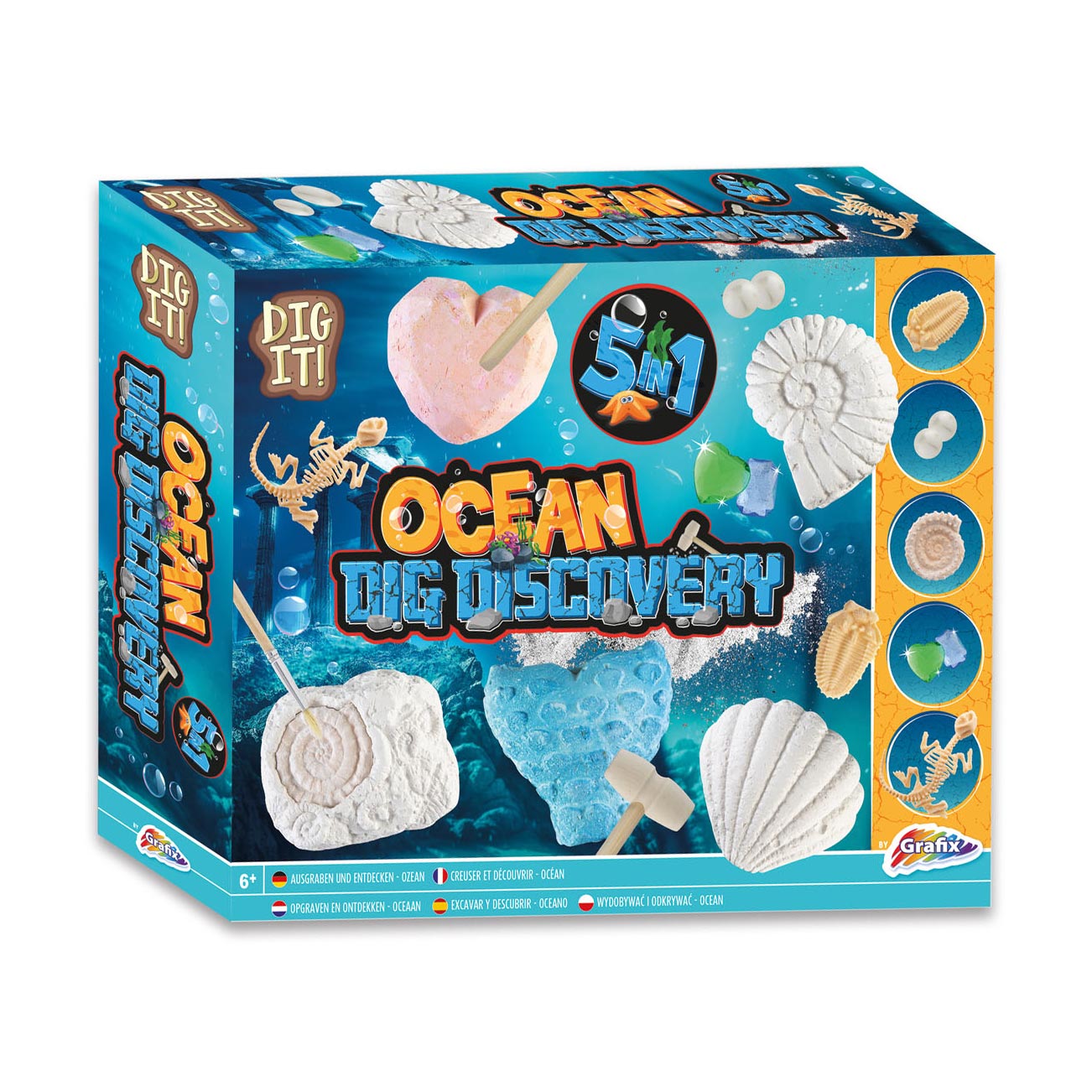 Grafix excava y descubre el océano 5in1