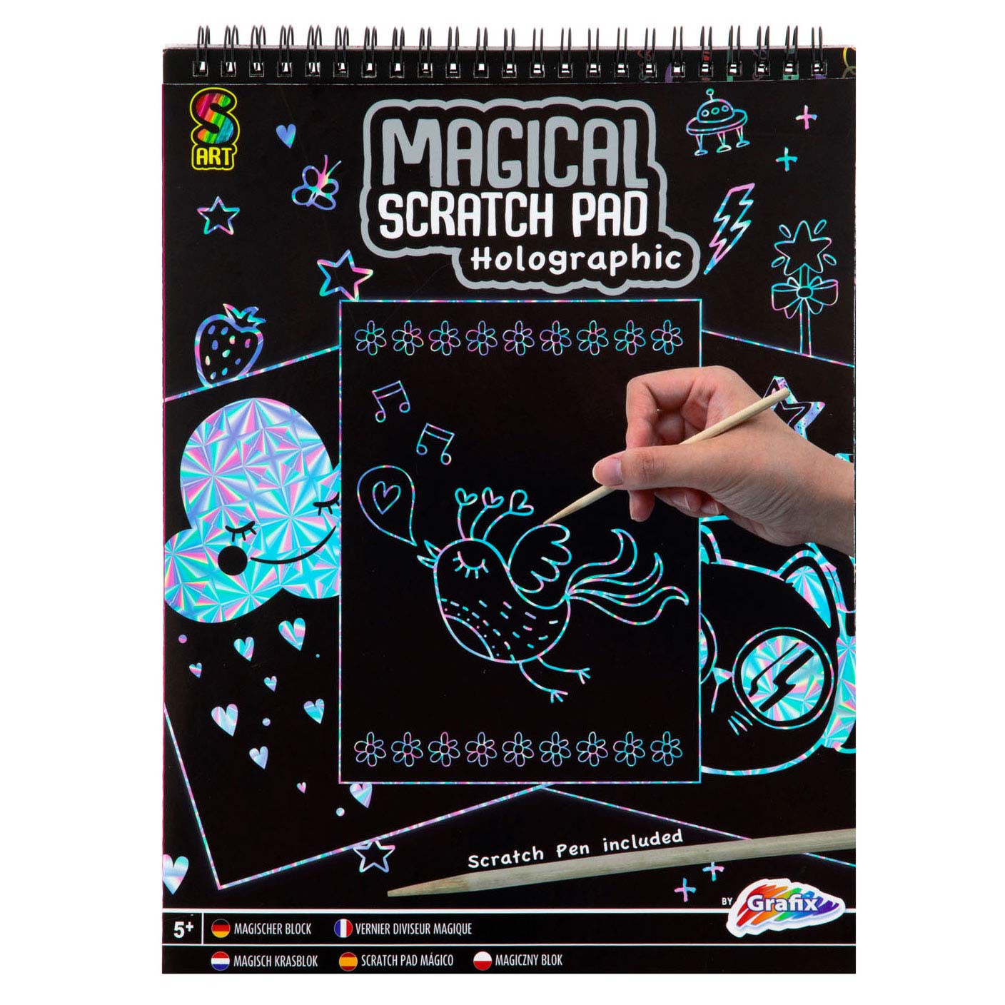 Blocco da grattare magico Grafix A4