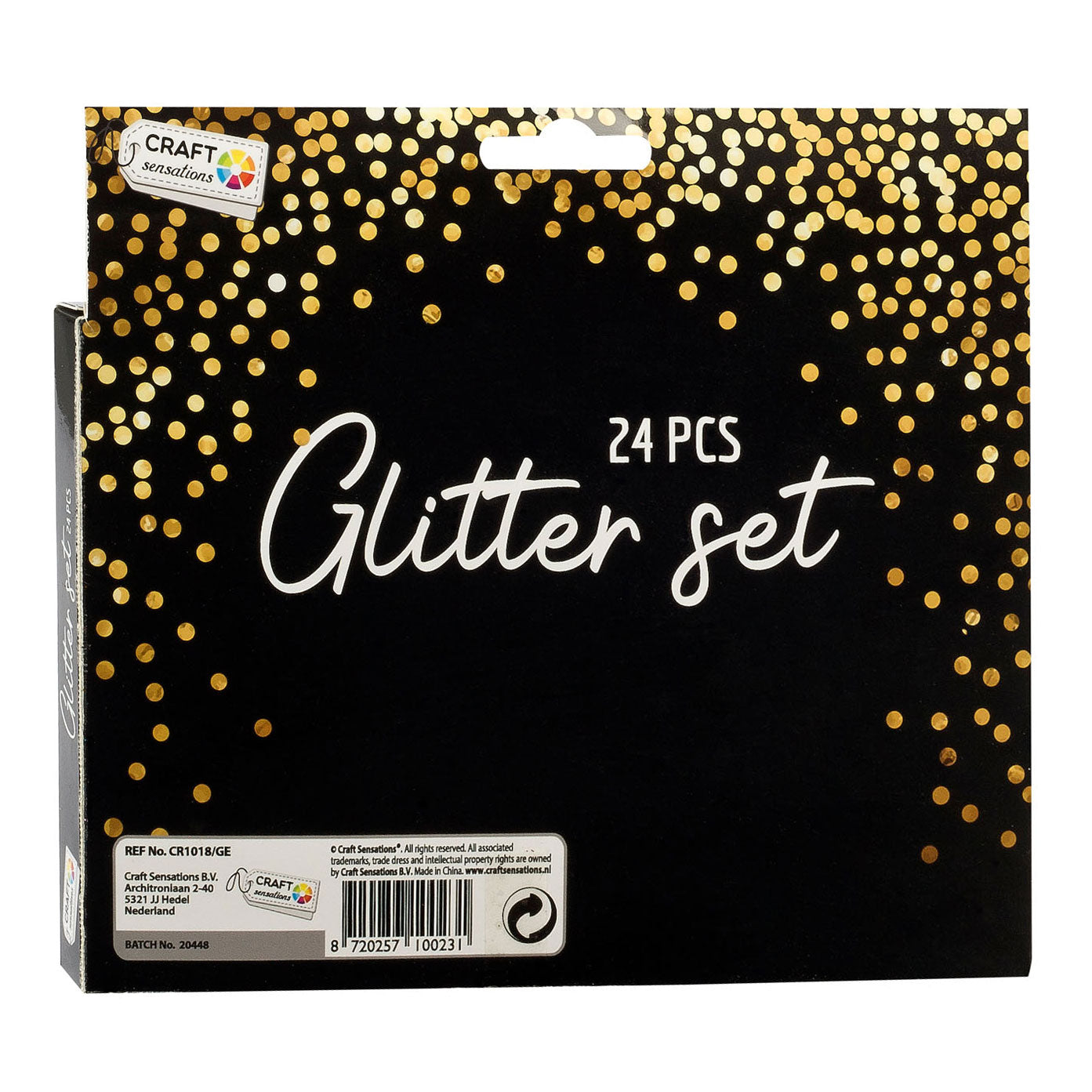 Set glitter di gruppo artigiano creativo, 24 colori