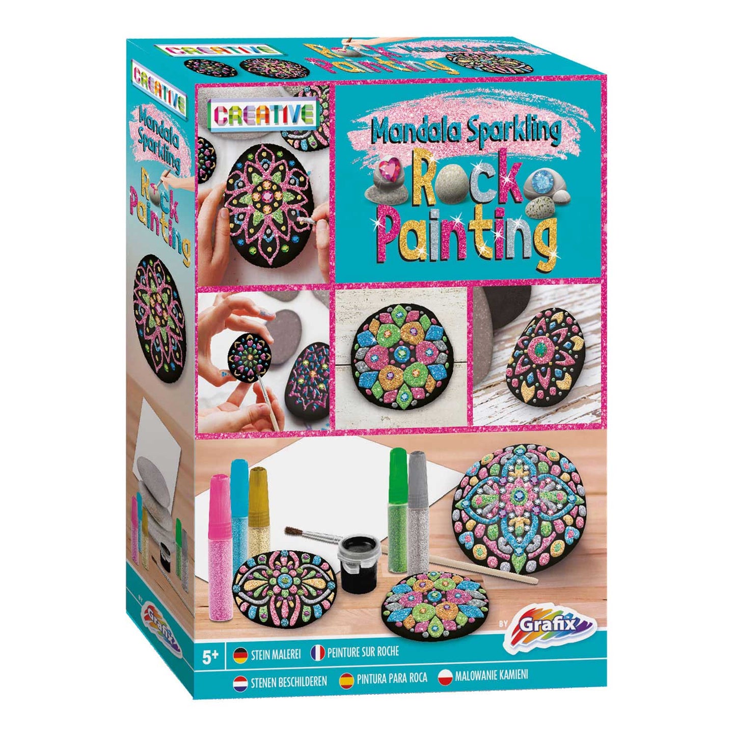 Grafix Stones pintando mandala