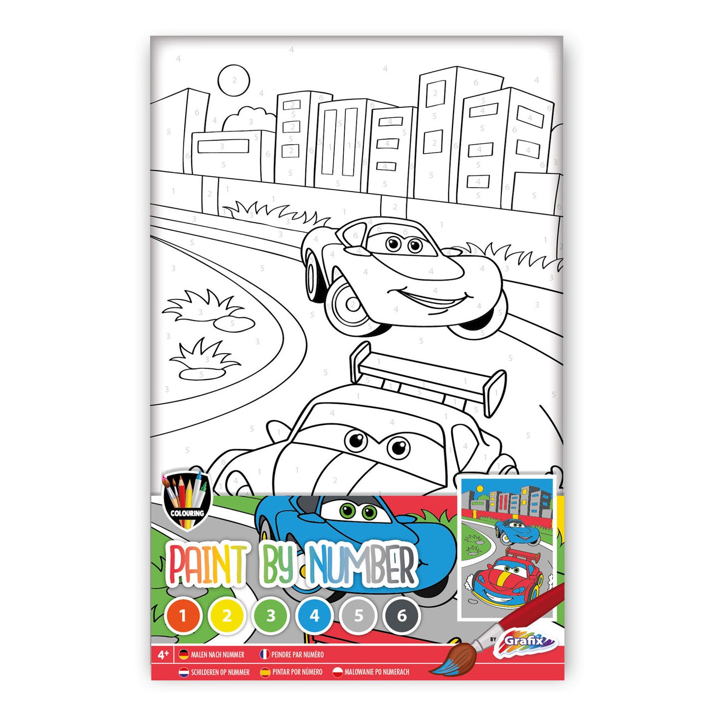 Pintura de Grafix por autos numéricos