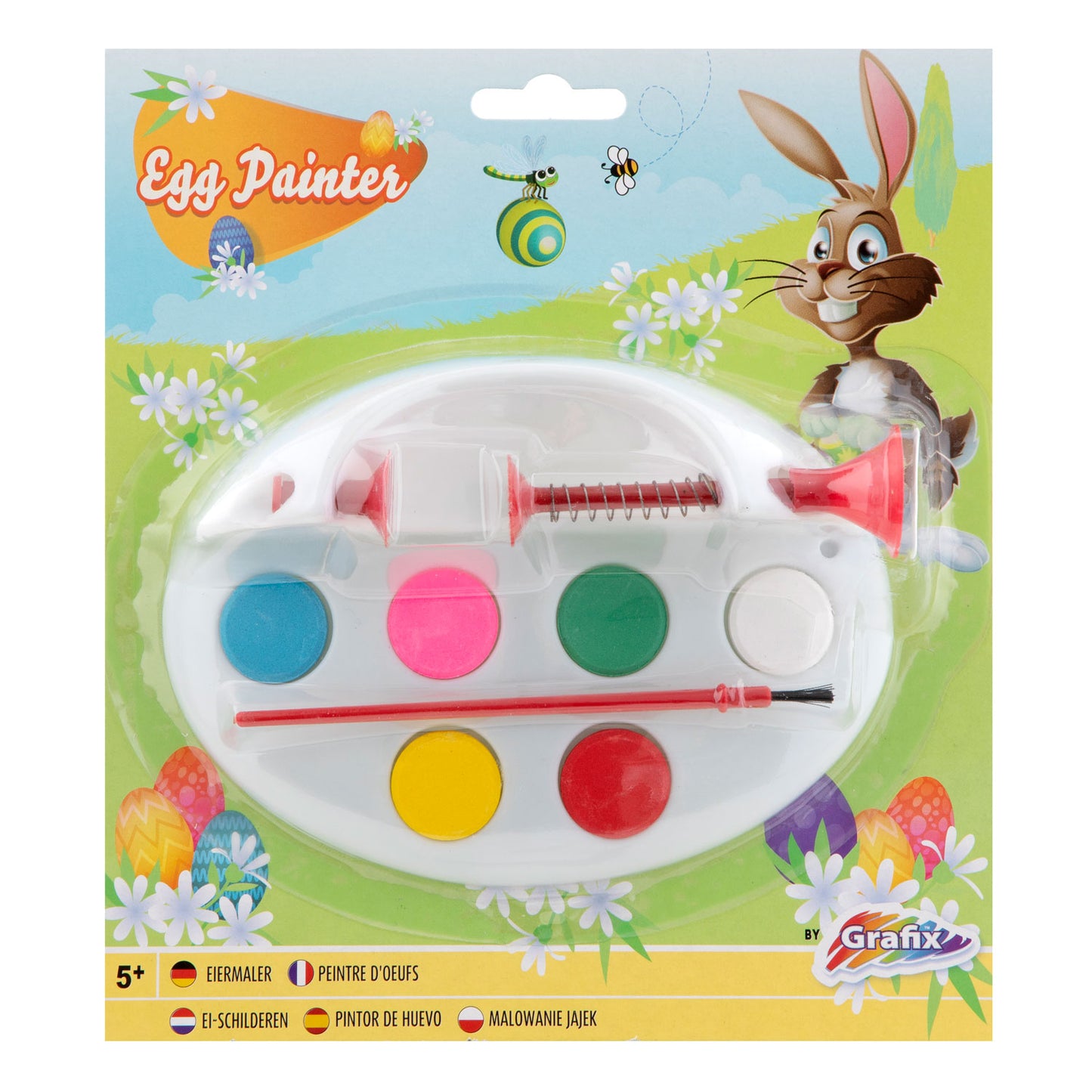 Grafix huevo -molino con pintura y cepillo