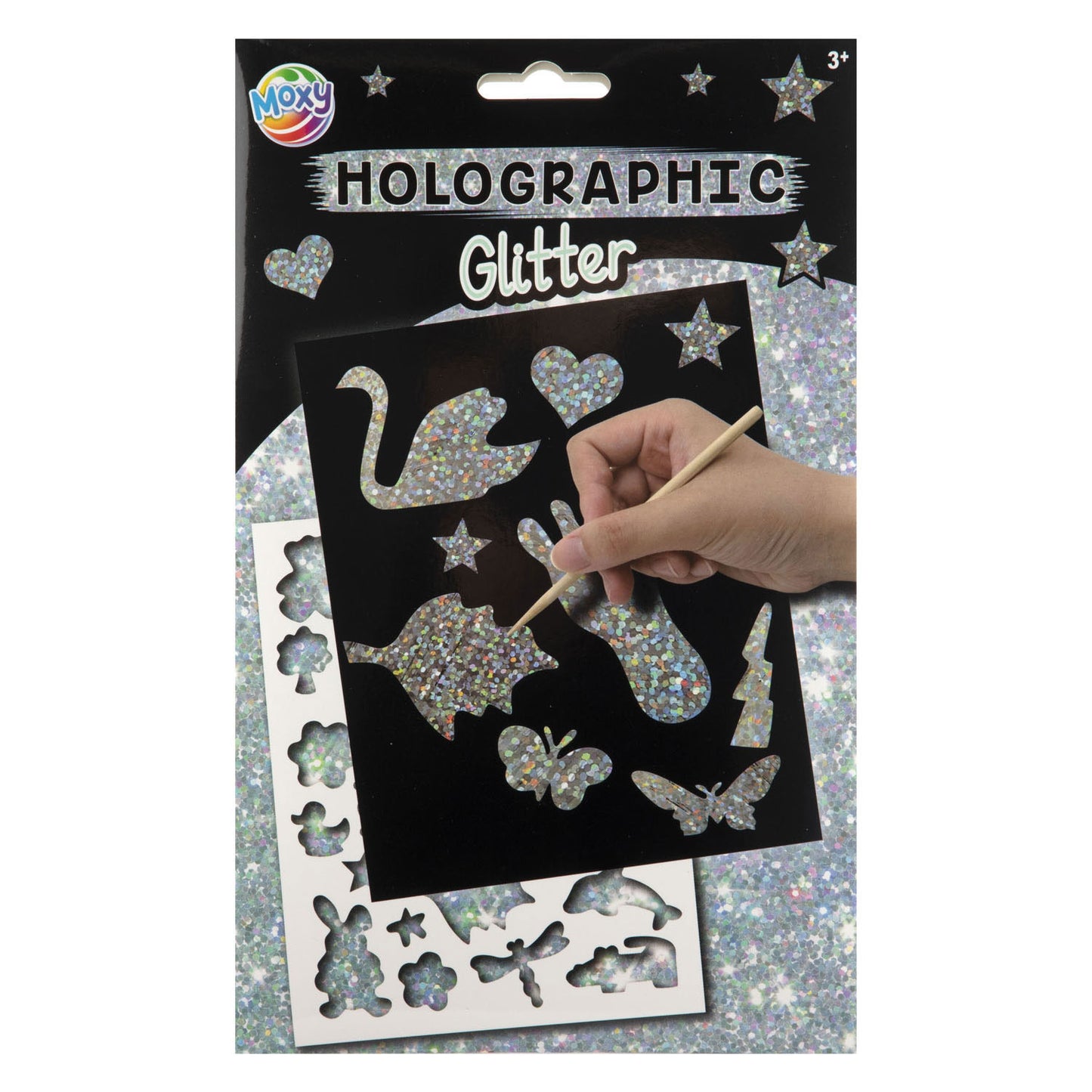 Gratta e vinci A5 Creative Craft Group glitter arcobaleno - 4 gratta e vinci