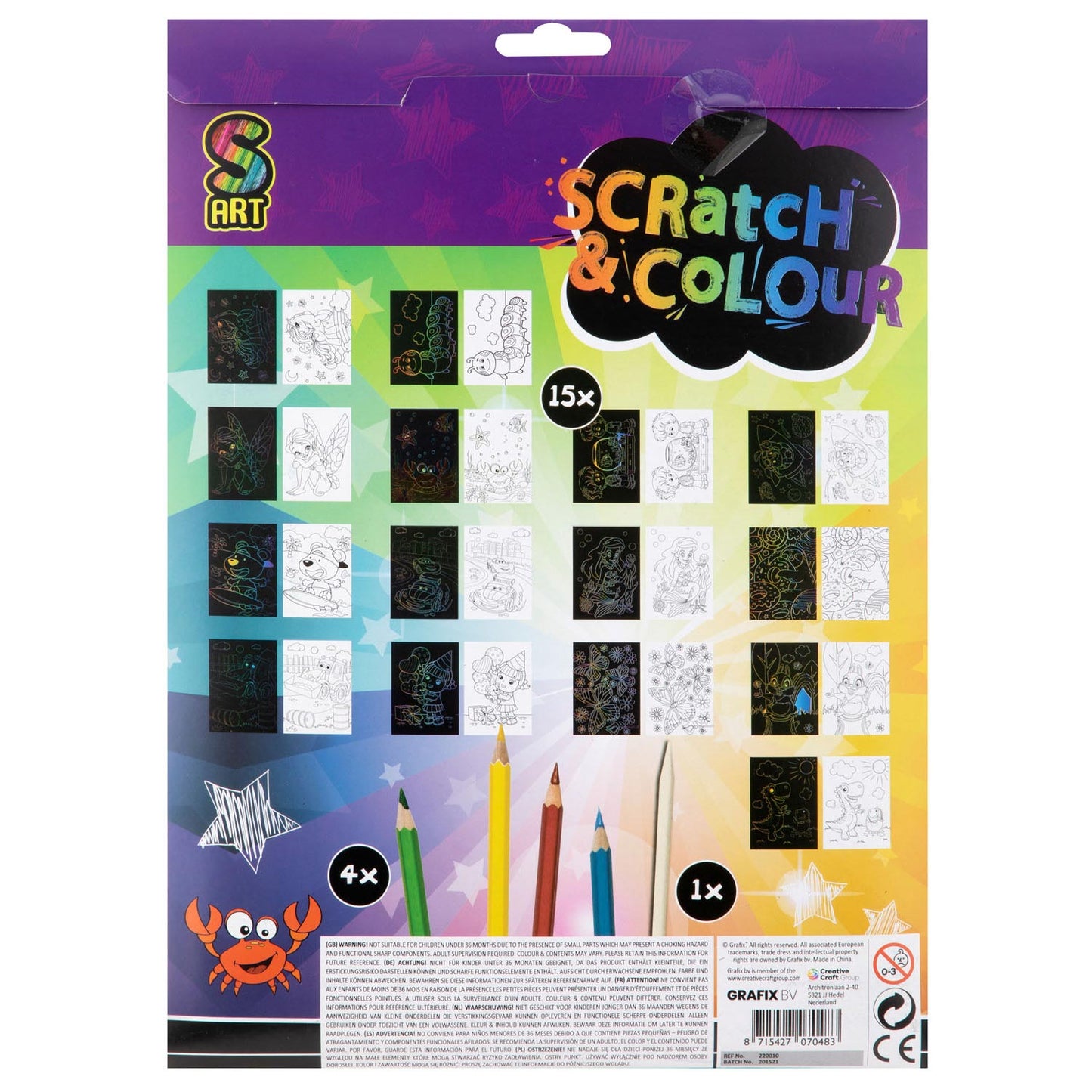 Set di artigianato Grafix e colori A4