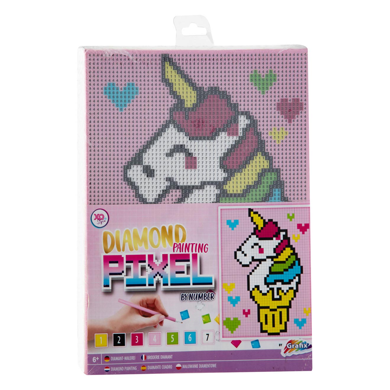 Grafix al número de unicornio de lona