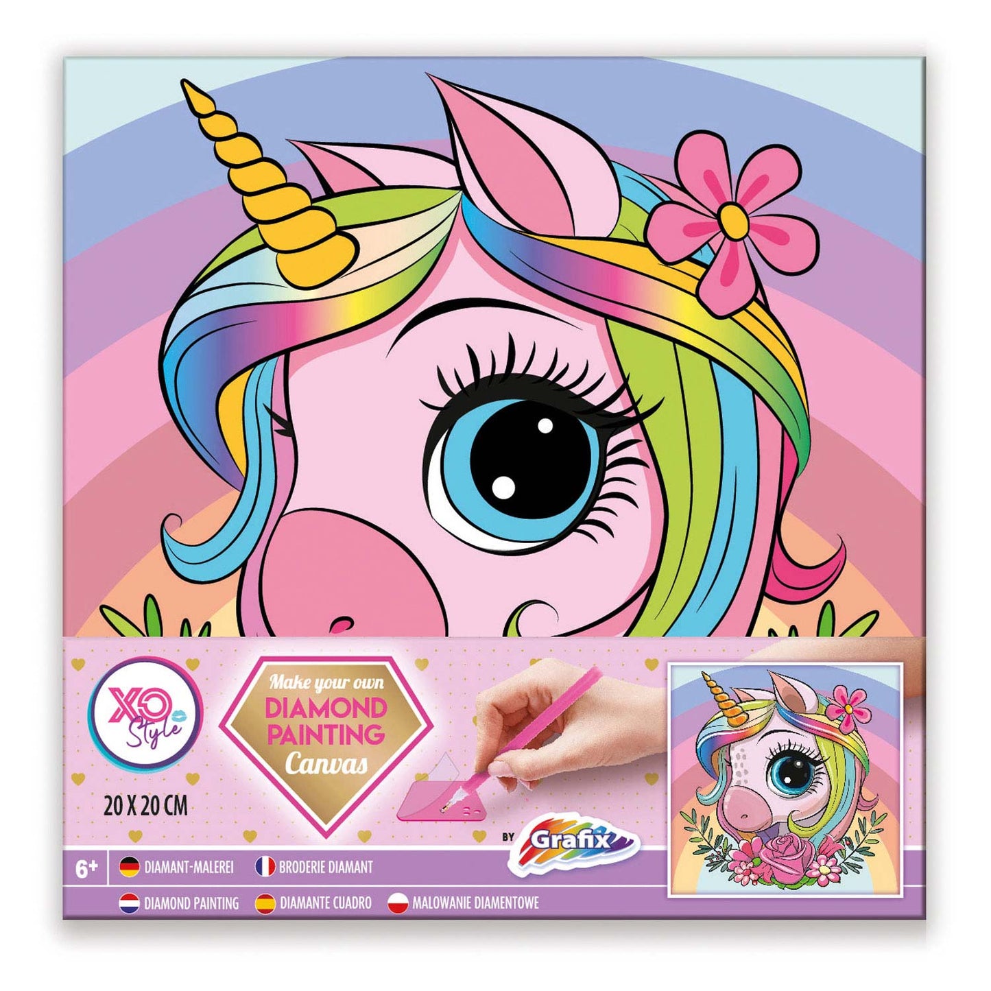 Craft Set Diamand Painting Canvas - Unicornio