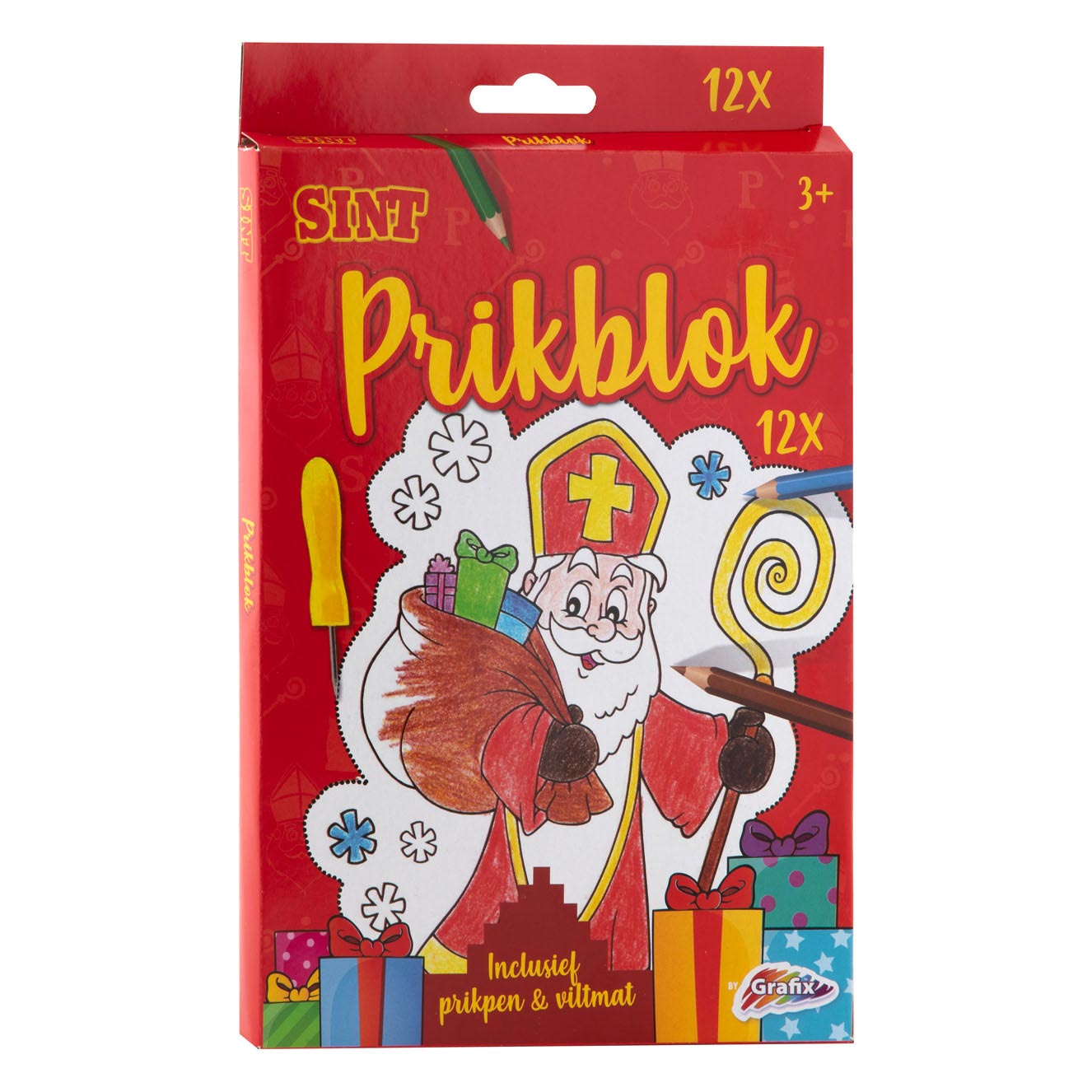 Bloque de punción sinterklaas con 12 hojas